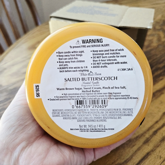🛍BOGO 50% OFF🕯NWT‼️ Bath & Bidt Works "Salted Butterscotch" 3-wick Candle - Picture 5 of 10